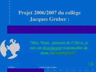 moi nom pr nom de l l ve je suis un cocitoyen responsable de mon environnement