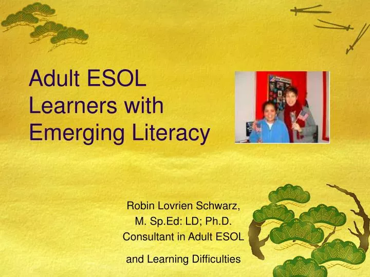 adult esol learners with emerging literacy