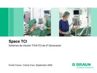 Space TCI Sistemas de infusión TIVA/TCI de 3ª Generación