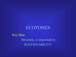 ecotones