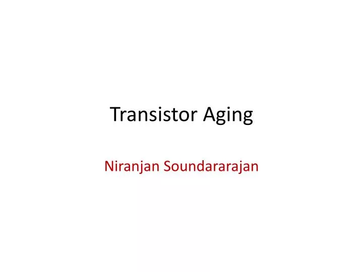 transistor aging