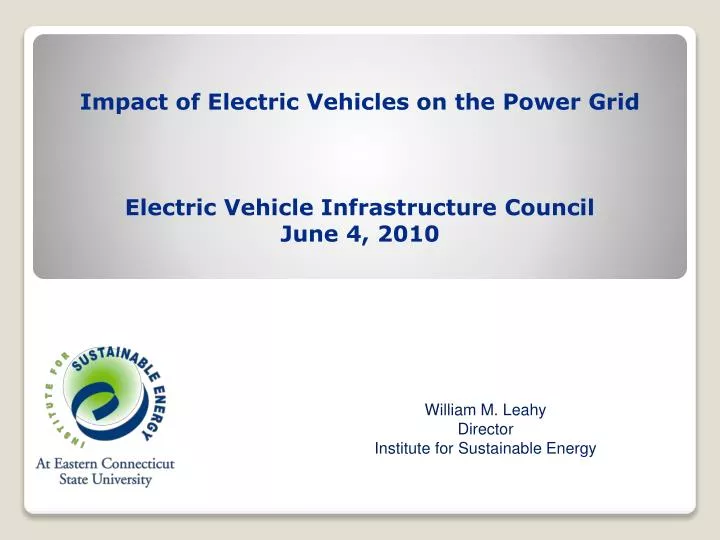 impact of electric vehicles on the power grid electric vehicle infrastructure council june 4 2010