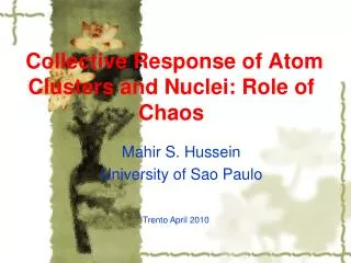 Collective Response of Atom Clusters and Nuclei: Role of Chaos