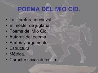 poema del m o cid