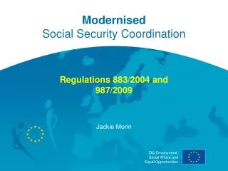 Modernised Social Security Coordination