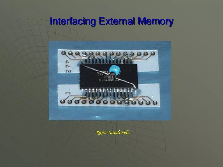 interfacing external memory
