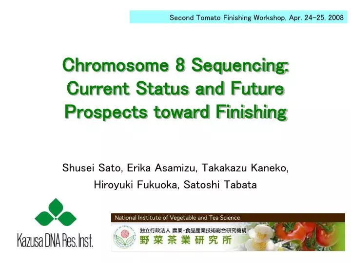 chromosome 8 sequencing current status and future prospects toward finishing