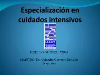 especializaci n en cuidados intensivos