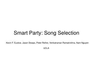 Smart Party: Song Selection