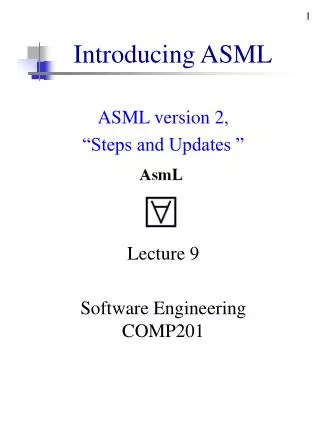 Introducing ASML