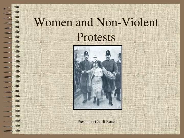 women and non violent protests