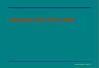 cascading style sheets css