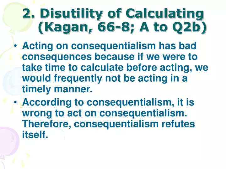 2 disutility of calculating kagan 66 8 a to q2b