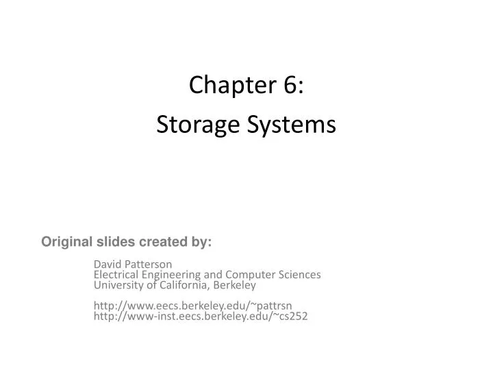 chapter 6 storage systems