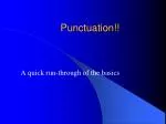 Punctuation!! - slide 1