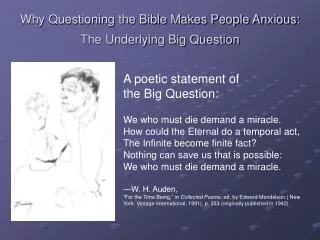 Why Questioning the Bible Makes People Anxious: The Underlying Big Question
