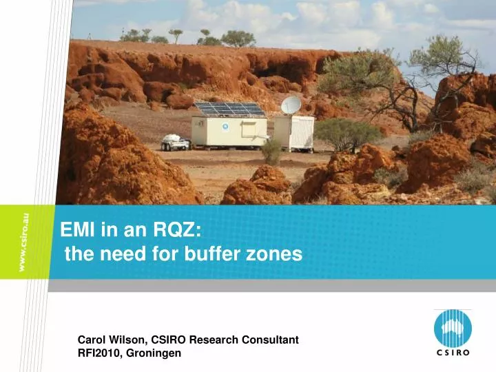 emi in an rqz the need for buffer zones