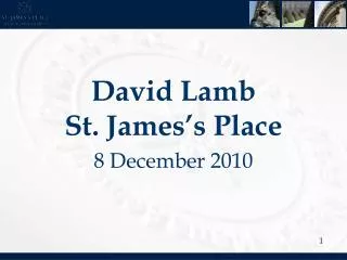 David Lamb St. James’s Place