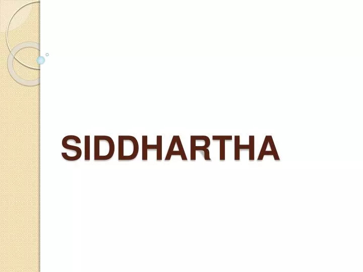 siddhartha