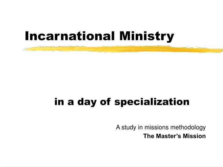 incarnational ministry