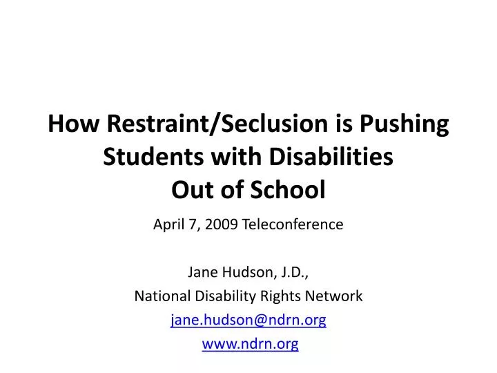 how restraint seclusion is pushing students with disabilities out of school