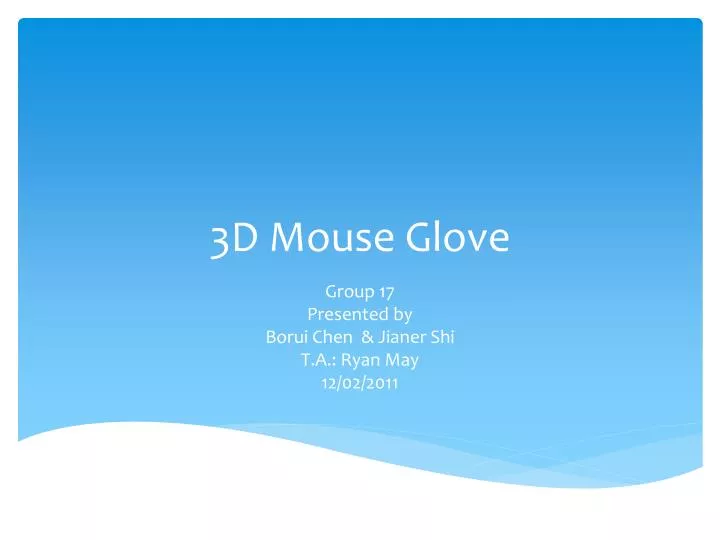 3d mouse glove