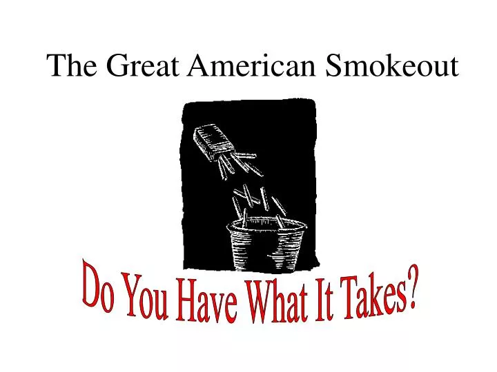 the great american smokeout