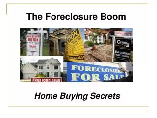 The Foreclosure Boom