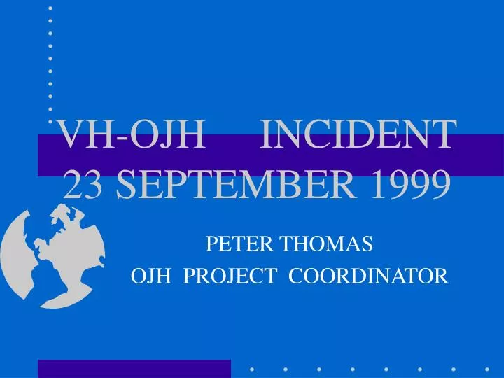 vh ojh incident 23 september 1999