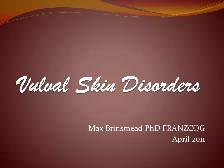 vulval skin disorders