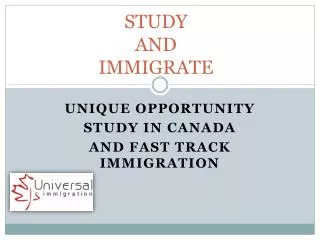 STUDY AND IMMIGRATE