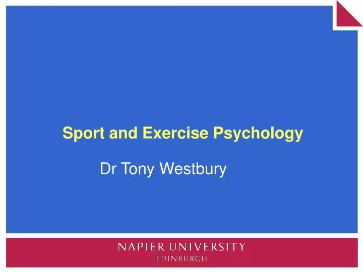 sport and exercise psychology