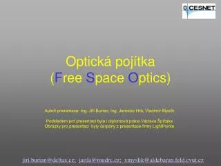 optick poj tka f ree s pace o ptics