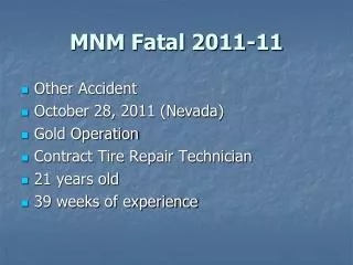 MNM Fatal 2011-11