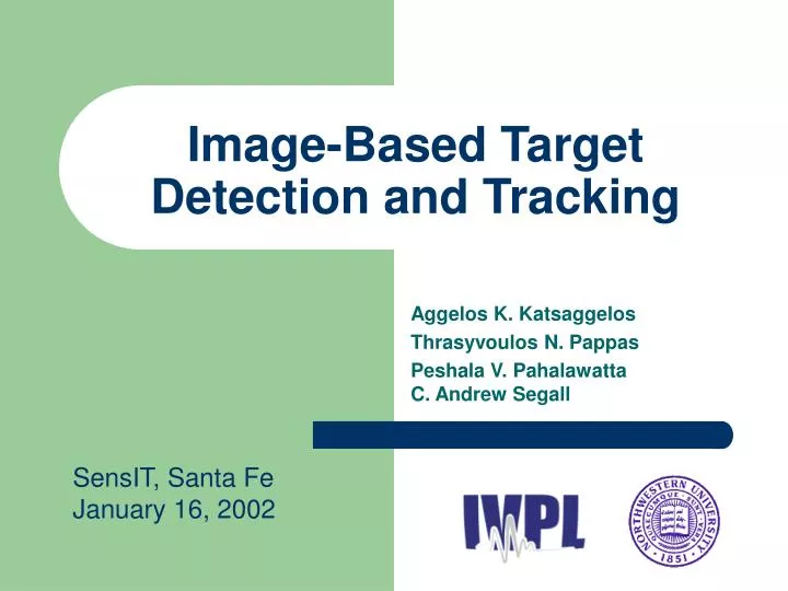 image based target detection and tracking
