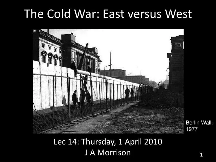 the cold war east versus west