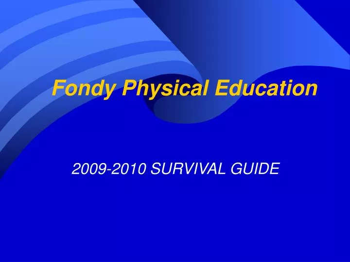 fondy physical education