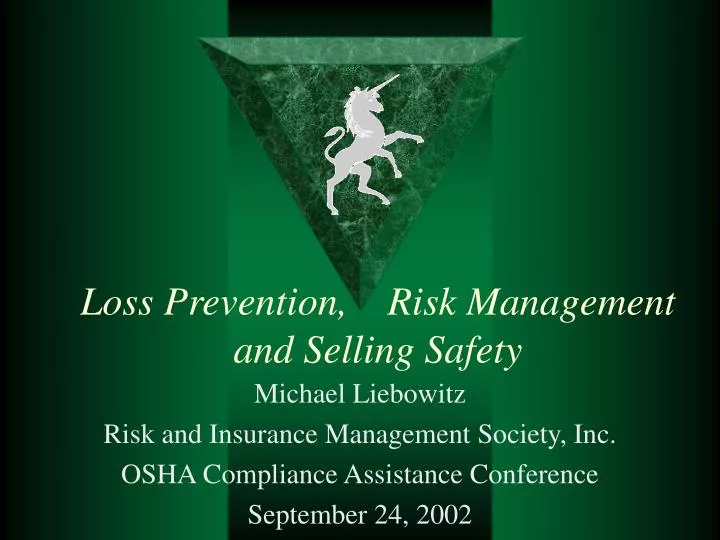 loss prevention risk management and selling safety
