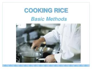 COOKING RICE