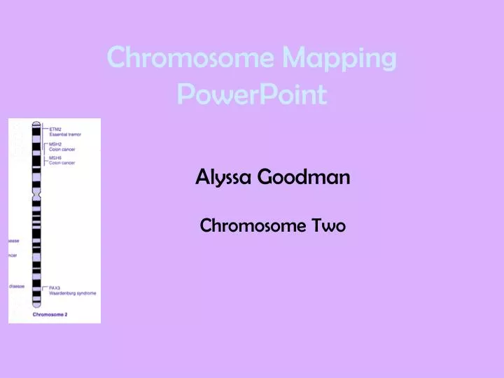 chromosome mapping powerpoint