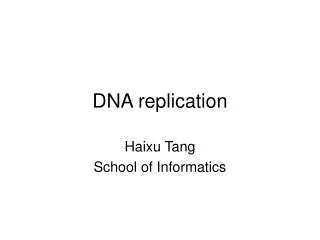 DNA replication