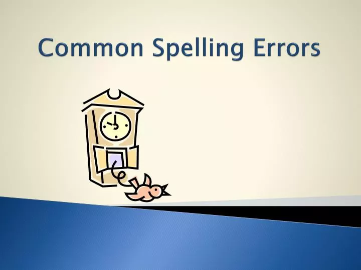 common spelling errors