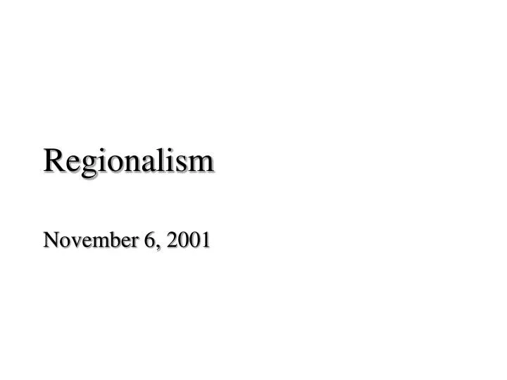 regionalism