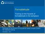 Formaldehyde - slide 1