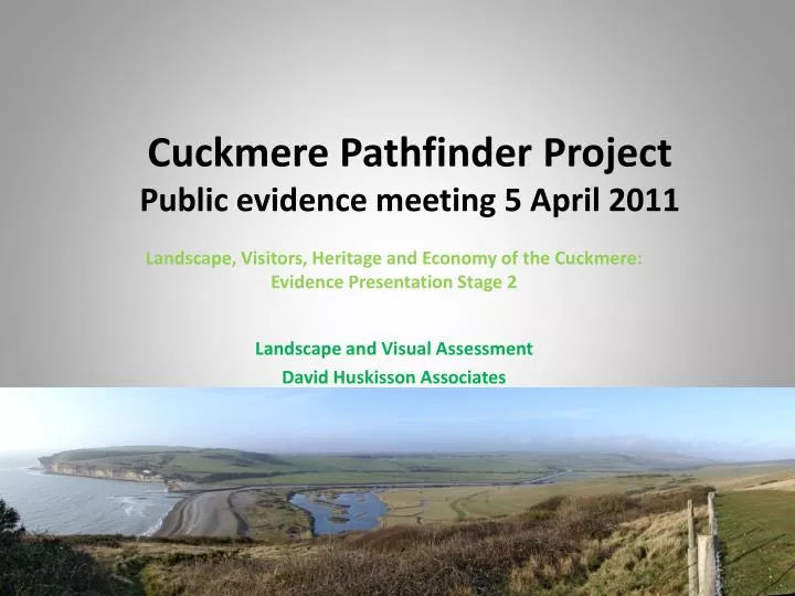 cuckmere pathfinder project public evidence meeting 5 april 2011