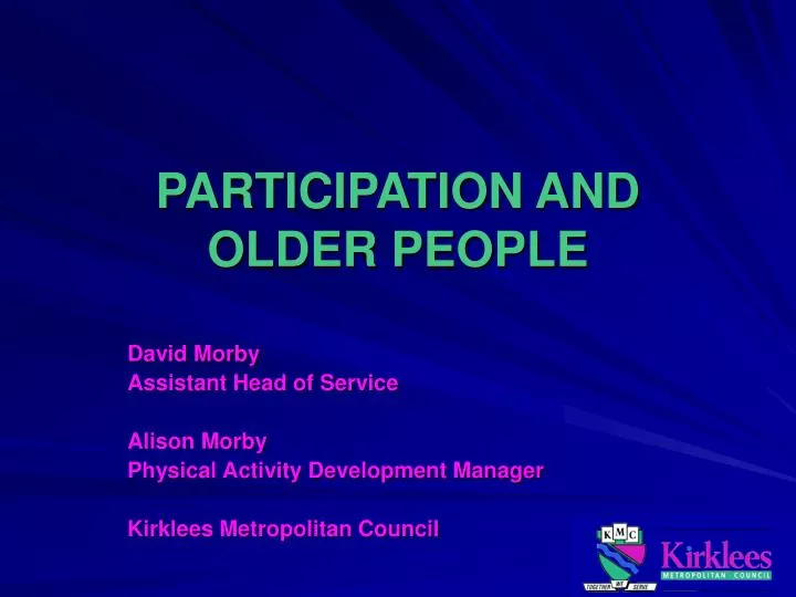 participation and older people