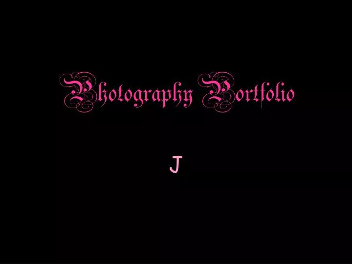 photography portfolio