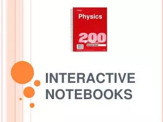 INTERACTIVE NOTEBOOKS