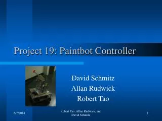 Project 19: Paintbot Controller