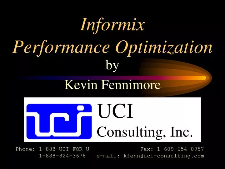 informix performance optimization